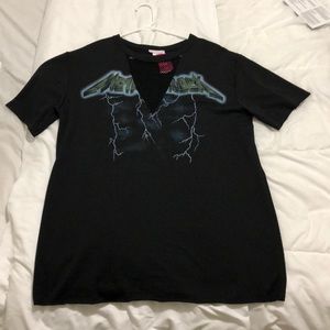 Black Long boyfriend tee